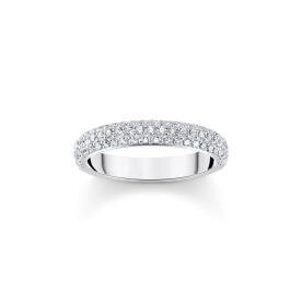 Thomas Sabo Ezüst gyűrű pávé cirkóniával 