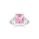 Thomas Sabo Ezüst gyűrű rózsaszín nagy kővel 