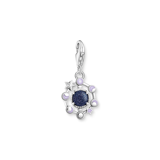 Thomas Sabo Ezüst holdfázis charm lila tűzzománccal 2040-664-32
