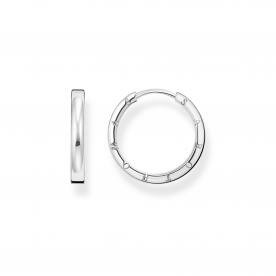 Thomas Sabo Ezüst karika fülbevaló Thomas Sabo felirattal CR685-001-21
