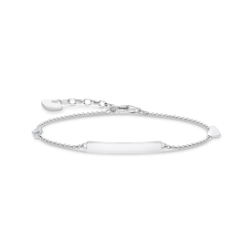 Thomas Sabo Ezüst karkötő gravírozható lappal és szimbólumokkal A1976-051-14-L19v
