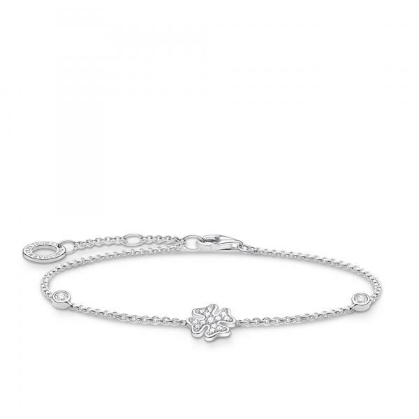 Thomas Sabo Ezüst karkötő köves lóherével A1993-051-14-L19v