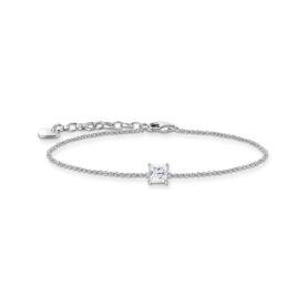 Thomas Sabo Ezüst karkötő négyzet alakú cirkónia medállal A2158-051-14-L19v