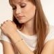 Thomas Sabo Ezüst karkötő ónixxal koponyával X0275-641-11-L19v