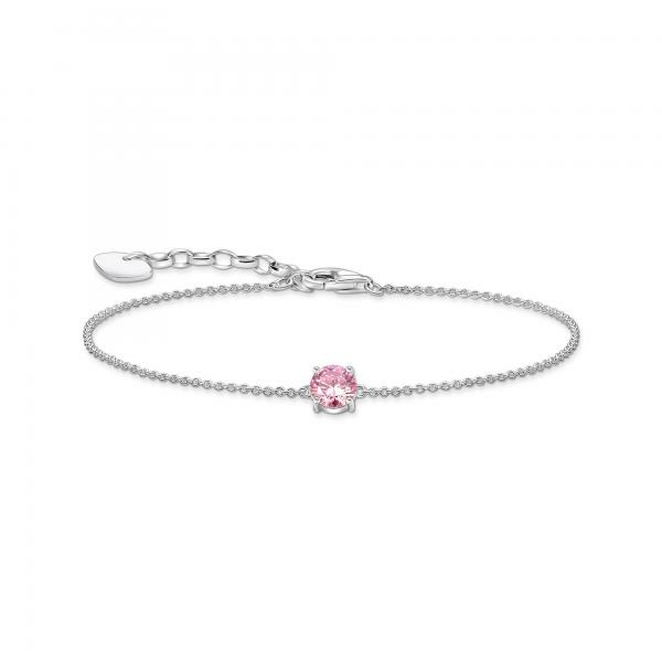 Thomas Sabo Ezüst karkötő rózsaszín cirkóniával A2156-051-9-L19V