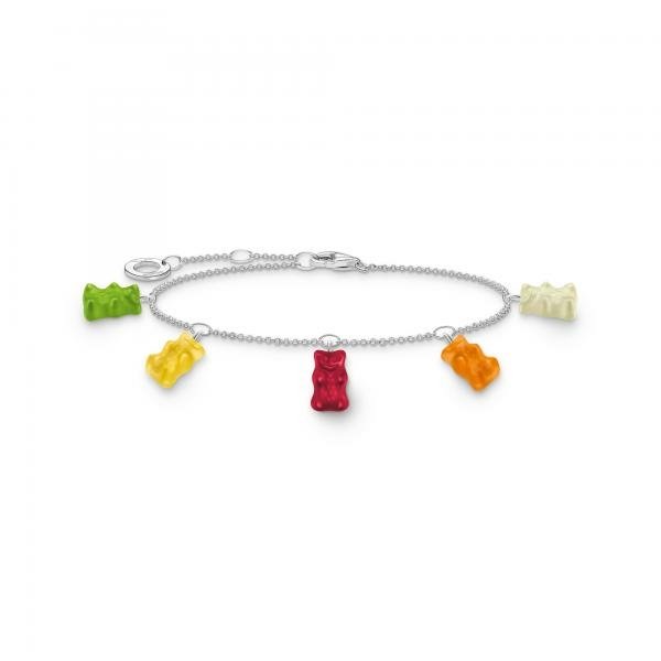 Thomas Sabo Ezüst karkötő színes Haribo gumi macikkal A2152-017-7-L19v