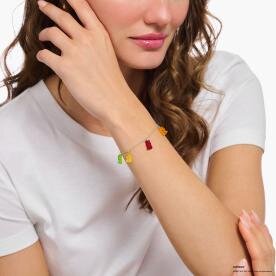 Thomas Sabo Ezüst karkötő színes Haribo gumi macikkal A2152-017-7-L19v