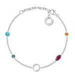 Thomas Sabo Ezüst karkötő színes kövekkel X0274-965-7-L19v