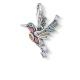 Thomas Sabo Ezüst kolibri charm színes kövekkel 1826-845-7
