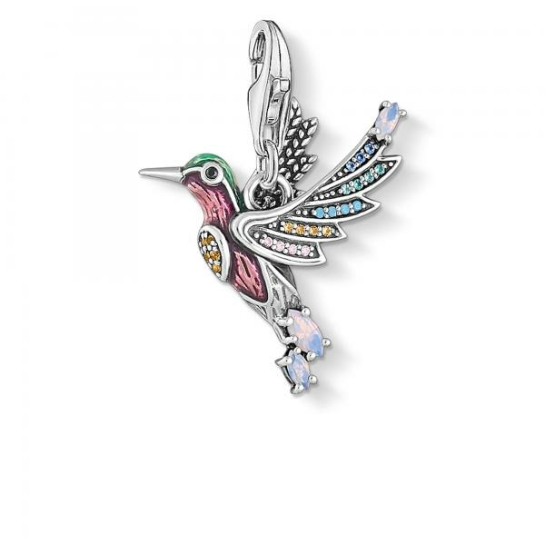 Thomas Sabo Ezüst kolibri charm színes kövekkel 1826-845-7