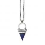 Thomas Sabo Ezüst lánc kék háromszög medállal KE1780-531-1-L55