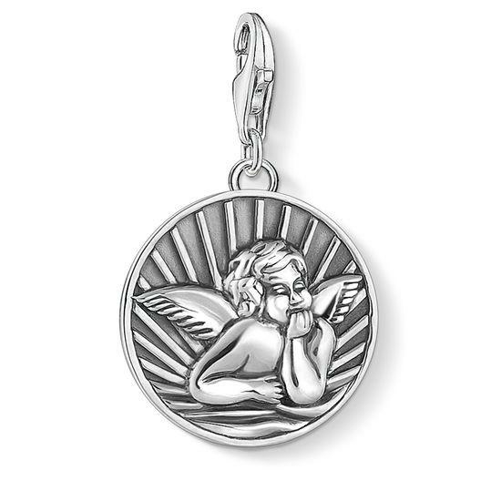 Thomas Sabo Ezüst lap charm védő angyallal 1706-637-21