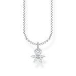 Thomas Sabo Ezüst nyaklánc cirkónia virág medállal KE2103-051-14-L45v