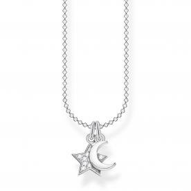 Thomas Sabo Ezüst nyaklánc hold és csillag medállal KE2068-051-14-L45v