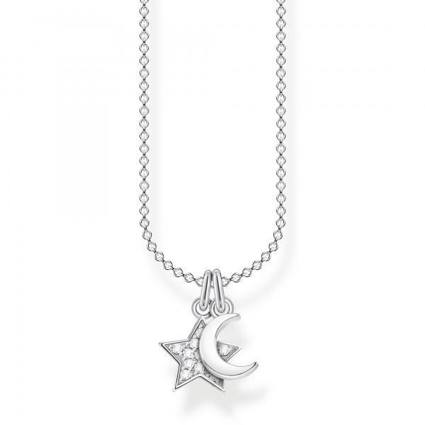 Thomas Sabo Ezüst nyaklánc hold és csillag medállal KE2068-051-14-L45v