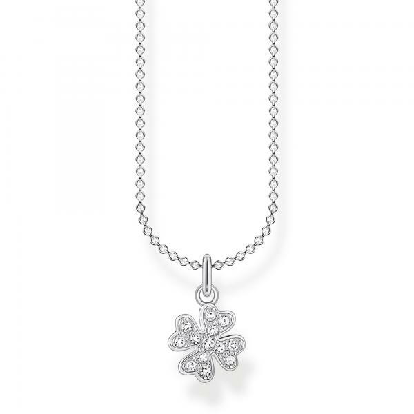 Thomas Sabo Ezüst nyaklánc köves lóhere medállal KE2036-051-14-L45v