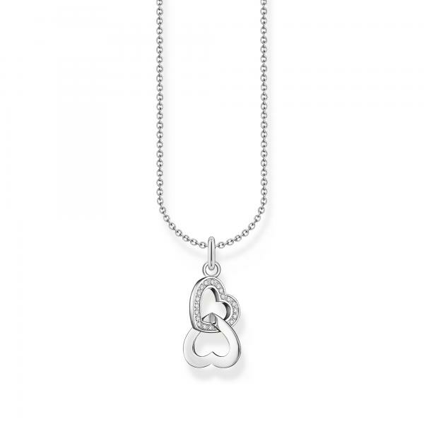 Thomas Sabo Ezüst nyaklánc összefonódó szívekkel KE2267-051-14-L45V