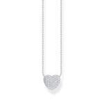 Thomas Sabo Ezüst nyaklánc pávé cirkónia szív medállal KE2277-051-14-L45v