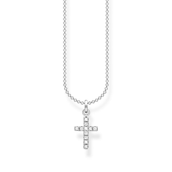 Thomas Sabo Ezüst nyaklánc pávé kereszt medállal KE2069-051-14-L45V