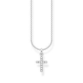 Thomas Sabo Ezüst nyaklánc pávé kereszt medállal KE2069-051-14-L45V