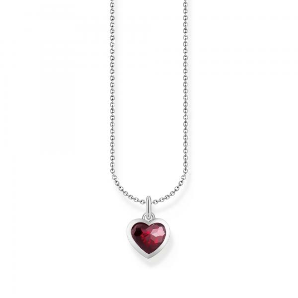 Thomas Sabo Ezüst nyaklánc piros szív alakú medállal KE2268-051-10-L45v