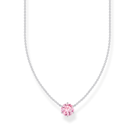 Thomas Sabo Ezüst nyaklánc rózsaszín cirkóniával KE2210-051-9-L45v