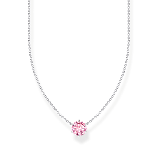 Thomas Sabo Ezüst nyaklánc rózsaszín cirkóniával KE2210-051-9-L45v