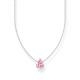 Thomas Sabo Ezüst nyaklánc rózsaszín csepp alakú medállal KE2213-051-9-L45v