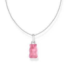 Thomas Sabo Ezüst nyaklánc rózsaszín Haribo gumi macival KE2209-052-9