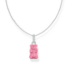 Thomas Sabo Ezüst nyaklánc rózsaszín Haribo gumi macival KE2209-052-9