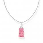 Thomas Sabo Ezüst nyaklánc rózsaszín Haribo gumi macival KE2209-052-9