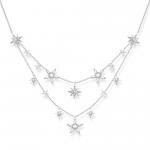 Thomas Sabo Ezüst nyaklánc szikrázó csillagokkal KE1901-051-14-L45v