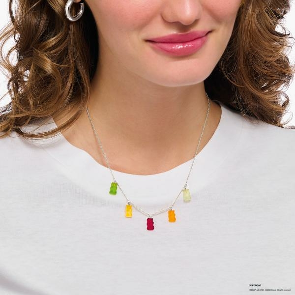 Thomas Sabo Ezüst nyaklánc színes Haribo gumi macikkal KE2205-017-7-L45v