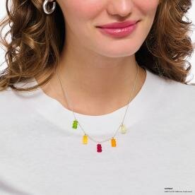 Thomas Sabo Ezüst nyaklánc színes Haribo gumi macikkal KE2205-017-7-L45v