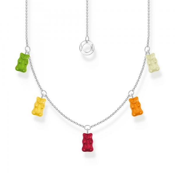 Thomas Sabo Ezüst nyaklánc színes Haribo gumi macikkal KE2205-017-7-L45v
