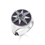 Thomas Sabo Ezüst pecsétgyűrű csillagdísszel 