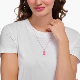 Thomas Sabo Ezüst rózsaszín Haribo gumi maci medál PE967-052-9