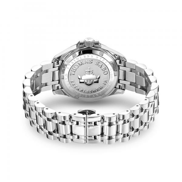 Thomas Sabo Ezüst színű női óra rózsaszín számlappal WA0401-201-204