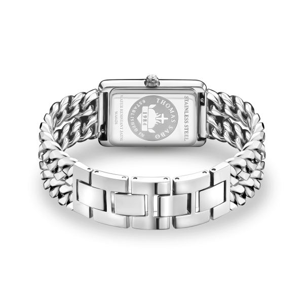 Thomas Sabo Ezüst színű téglalap alakú női óra WA0428-201-201-22