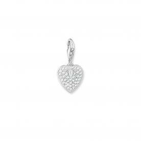 Thomas Sabo Ezüst szív charm pávé cirkónia kövekkel 1864-051-14