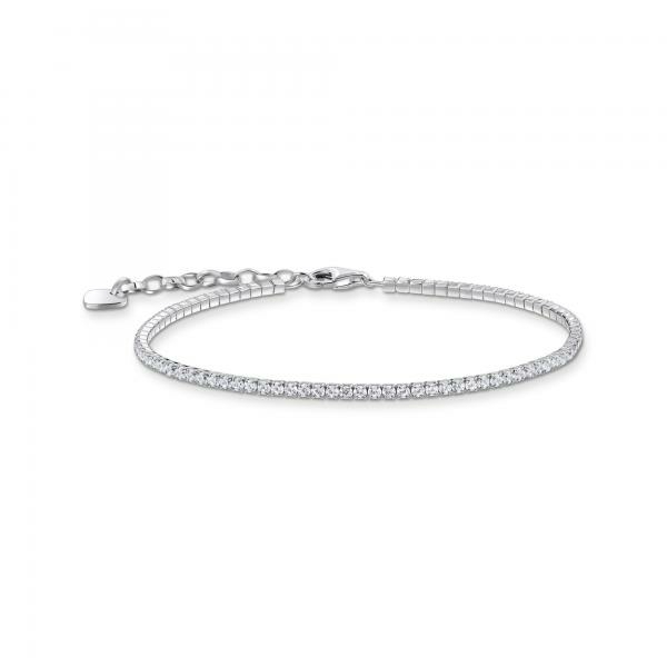 Thomas Sabo Ezüst tenisz karkötő apró áttetsző cirkóniával A2168-051-14-L19v