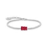 Thomas Sabo Ezüst tenisz karkötő piros Haribo gumi macival A2187-052-10-L19V