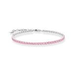 Thomas Sabo Ezüst tenisz karkötő rózsaszín cirkóniával A2167-051-9-L19v
