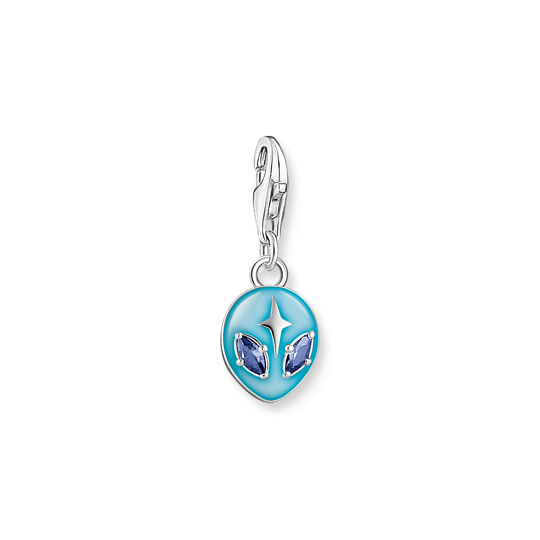 Thomas Sabo Ezüst ufo charm kék tűzzománccal és cirkóniával 2051-496-1