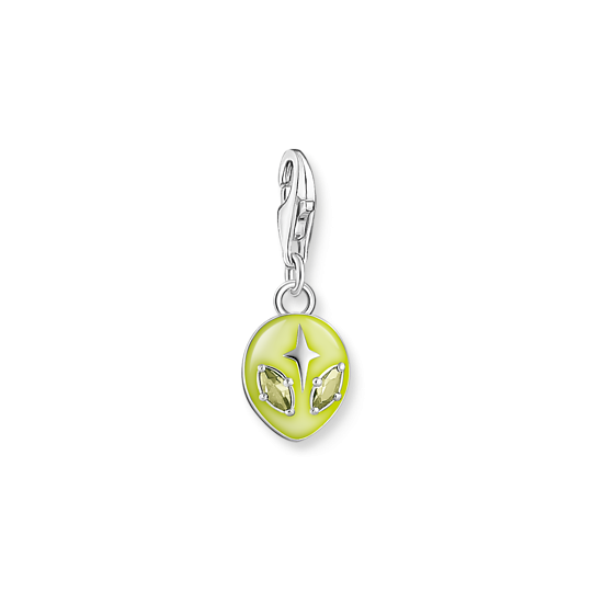 Thomas Sabo Ezüst ufo charm lime színű tűzzománccal és cirkóniával 2053-041-4