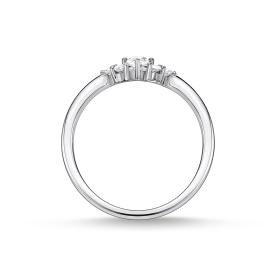 Thomas Sabo Ezüst vintage gyűrű csiszolt cirkónia kövekkel 