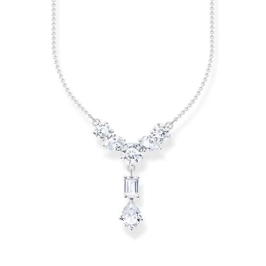 Thomas Sabo Ezüst Y nyaklánc fehér cirkónia kövekkel KE2195-051-14-L45V