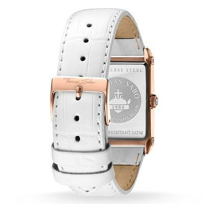 Thomas Sabo Fehér bőr szíjas női karóra WA0233-269-202