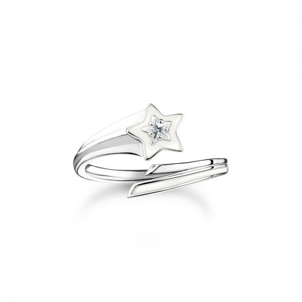 Thomas Sabo Fehér csillag ezüst gyűrű 