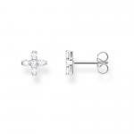 Thomas Sabo Fehér kereszt ezüst fülbevaló H2088-051-14